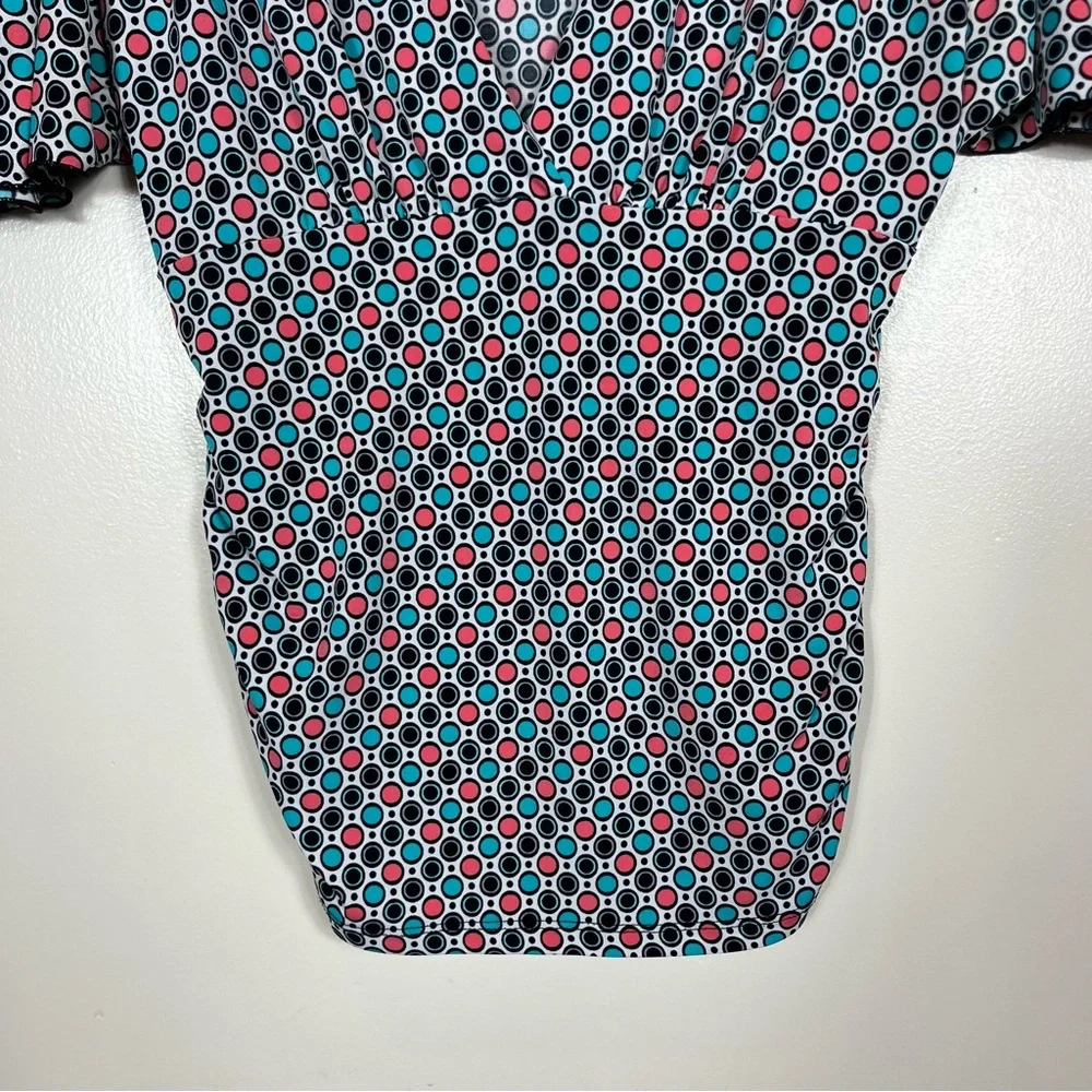 Y2k‎ Candies Ruched Babydoll Polka Dot Top Large Twee Preppy